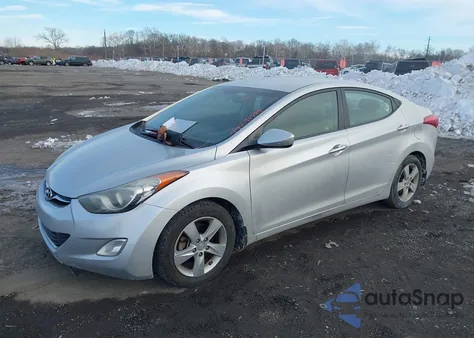 2013 Hyundai Elantra Gls из США, поврежденный, VIN KMHDH4AE2DU859841